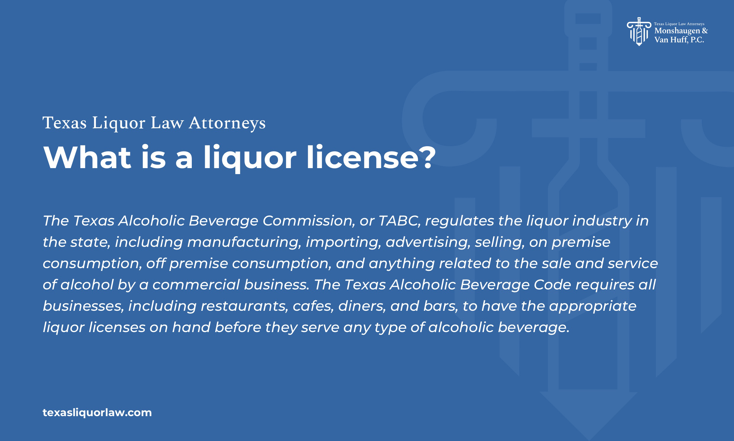 What is a liquor license? - TABC
