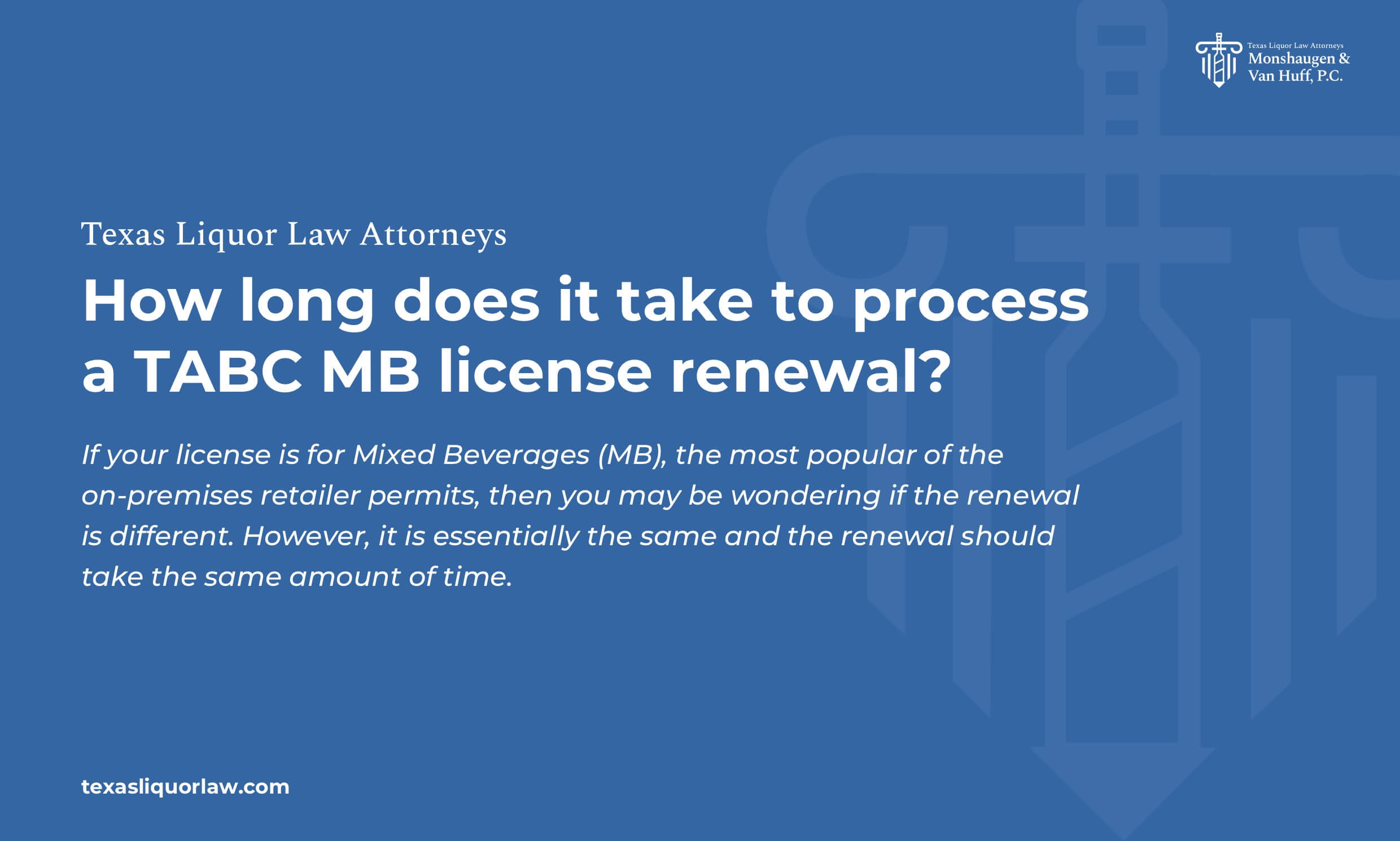 How long does it take to process a TABC MB license renewal?
