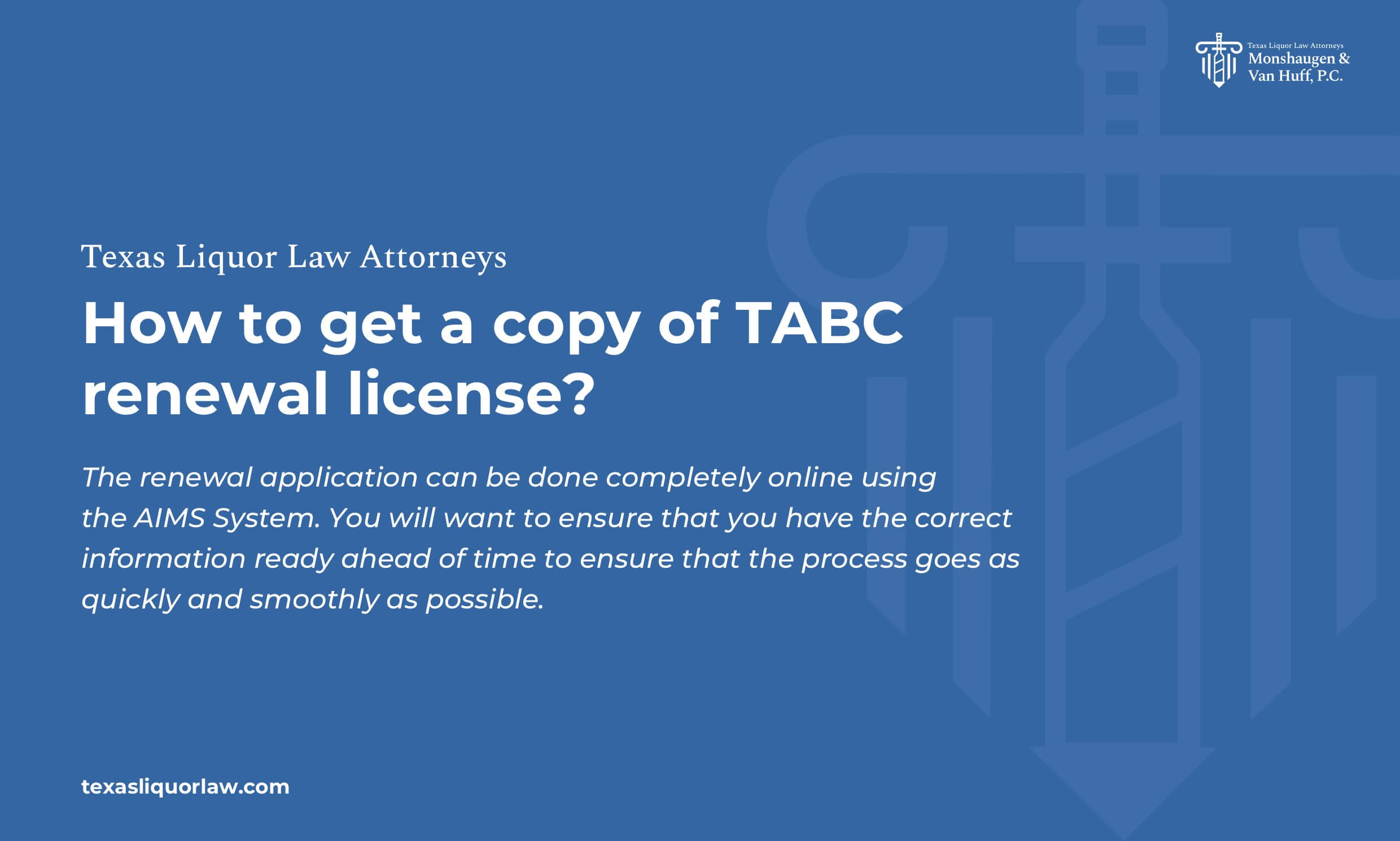How to get a copy of TABC renewal license?